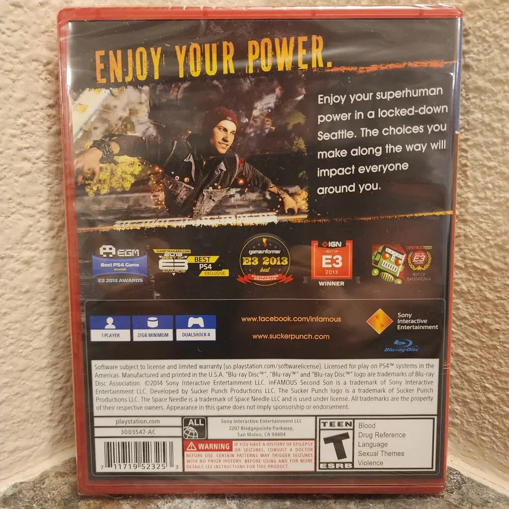 Game - Infamous: Second Son [GH] (NEW) - PS4
